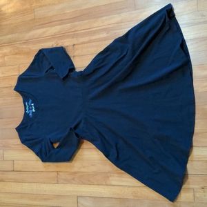 Pact Fit and Flare 3/4 Sleeve Dress Black Size Small